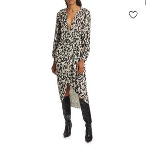 RAILS Tyra Tie-Waist Print Midi-Dress